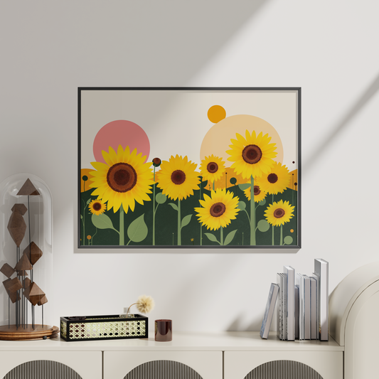 Zonnebloemenveld