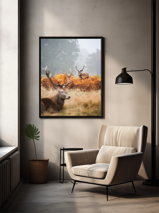 Rendier in de Herfst