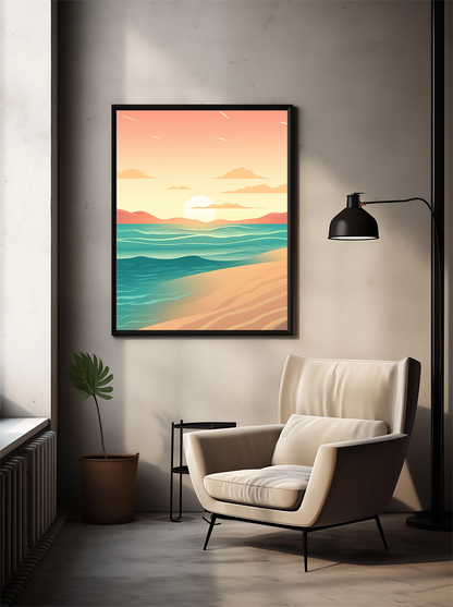 Zonsondergang aan Zee