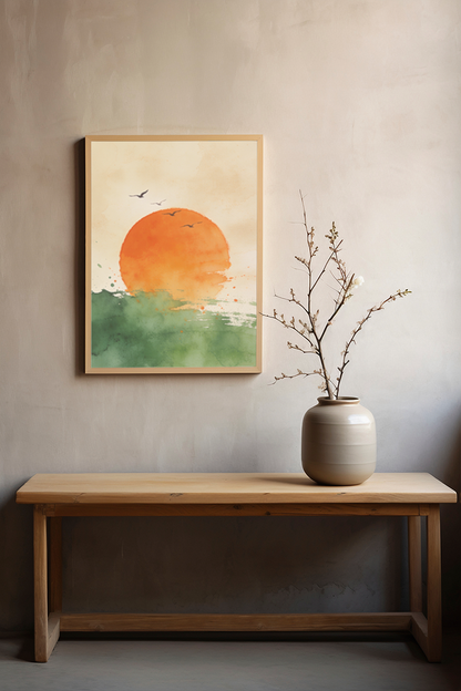 Watercolor Sunset
