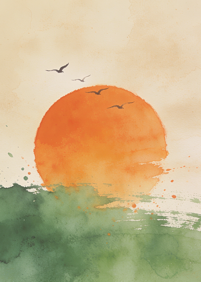 Watercolor Sunset