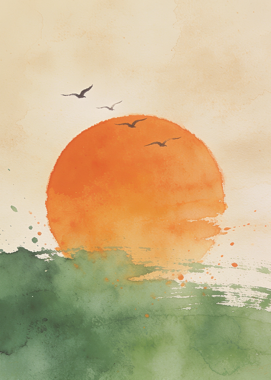 Watercolor Sunset